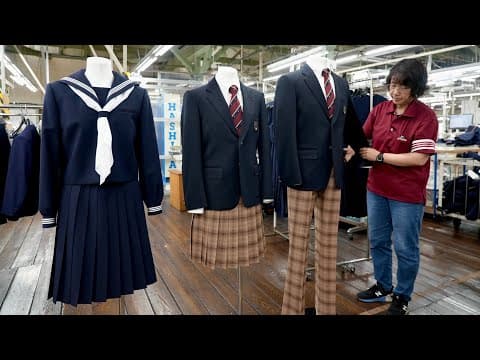 Inside a Japanese school uniform factory, 170 years old