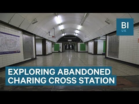 The abandoned part of Charing Cross Underground