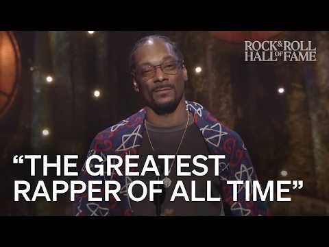 Snoop Dogg inducts Tupac at the Rock Hall