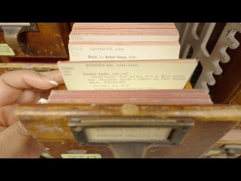 The Library of Congress card catalog