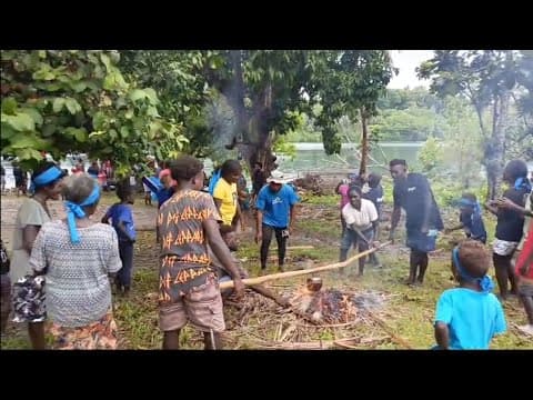Bekabeka community Rice Cooking & Canvas Volleyball game 🇸🇧