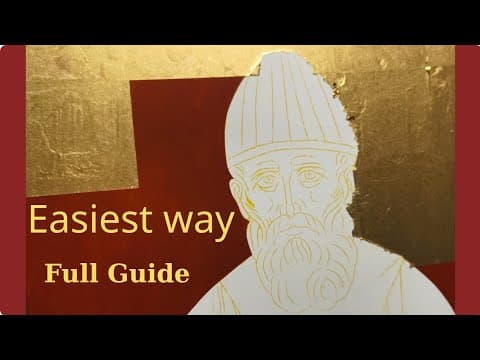 Gold Gilding for Icon Painting