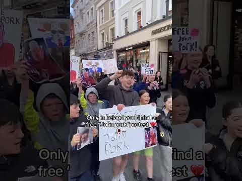 Free John Pork protest in Dublin