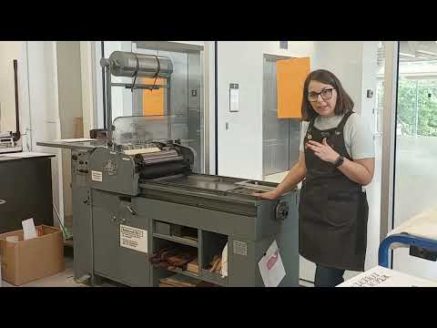Printing a letterpress type reproduction proof