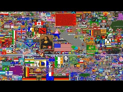 Reddit's r/place pixel canvas