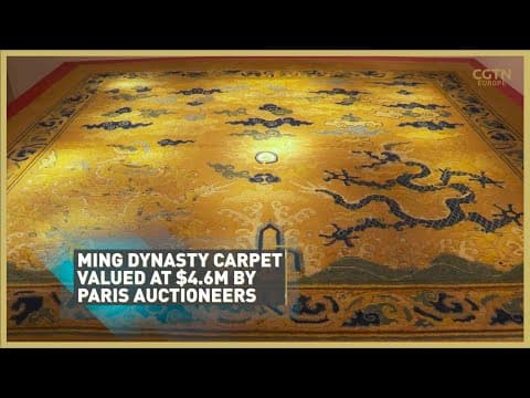 Ming dynasty carpet valued at $4.6m put up for auction in Paris