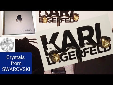Karl Lagerfeld × Swarovski - Choupette earrings