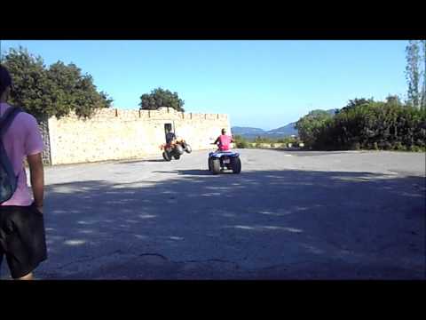 Bicycling a Quad at Kaisers Throne, Corfu