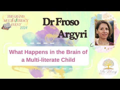 What happens in a multi-literate child's brain
