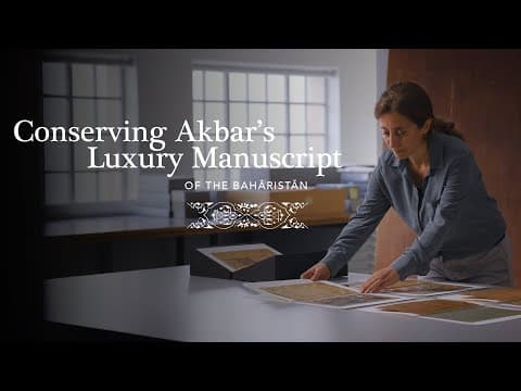Conserving Akbar's Baharistan manuscript