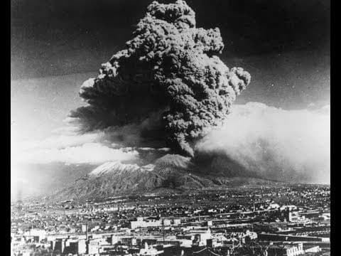 The destruction of Pompeii
