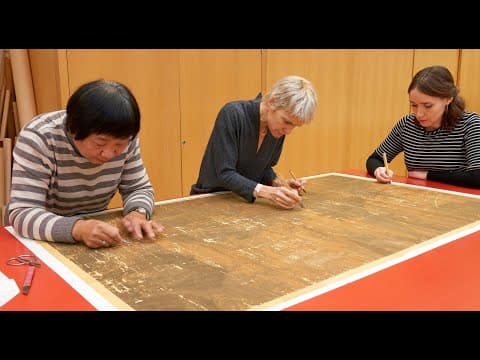 Conserving and remounting Chinese paintings