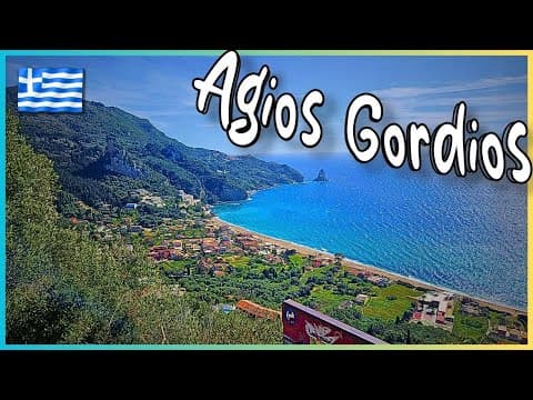 Agios Gordios - Corfu, Greece full tour