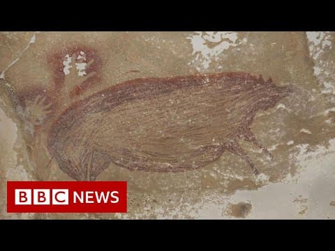 The world's oldest animal cave painting