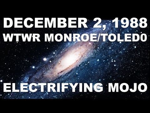 ELECTRIFYING MOJO LIVE ON THE RADIO DECEMBER 2,1988 ON WTWR MONROE/TOLEDO IN MEMORY OF BRUCE LESNICK