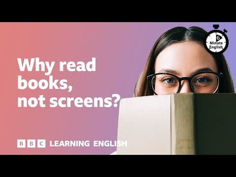 Why read books rather than screens?
