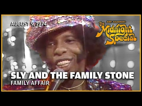 Family Affair - Sly and the Family Stone | The Midnight Special