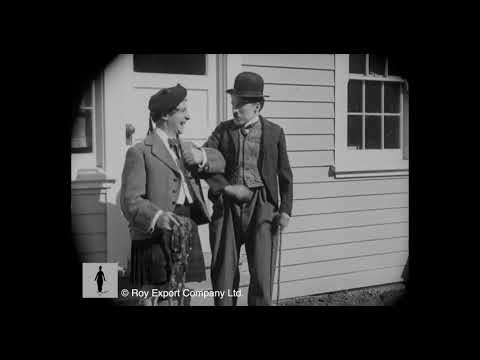 Chaplin meets Harry Lauder - rare archival footage
