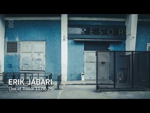 Erik Jabari (Live Modular Set) | Live at Tresor - 11.05.25