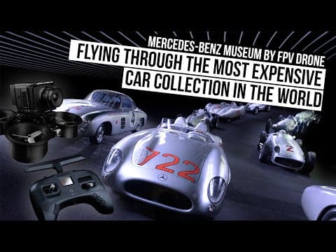 MERCEDES BENZ MUSEUM BY FPV DRONE // FLYING THROUGH THE MOST EXPENSIVE CAR COLLECTION IN THE WORLD