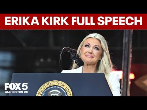 Erika Kirk's full remarks at the memorial
