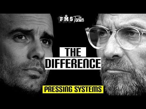 Klopp's press and Guardiola's press
