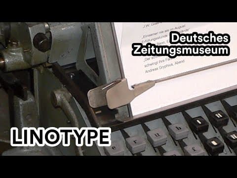 The Linotype at the German Newspaper Museum