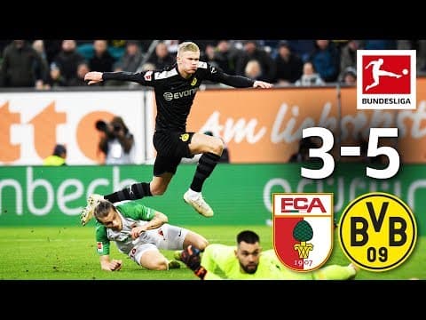 FC Augsburg 3-5 Borussia Dortmund - full highlights