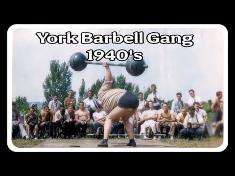 York Barbell Gang 1940's - Grimek, Hoffman, Bacon, Terpak, Terlazzo, Batchell Vintage Weightlifters