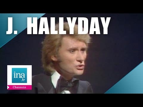 Johnny Hallyday sings La mort d'Ophelie on French television