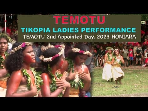 Tikopia Ladies Performance on the Temotu 2nd Appointed day. 2023