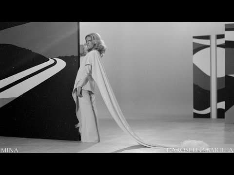 Mina sings La voce del silenzio in a Carosello advert