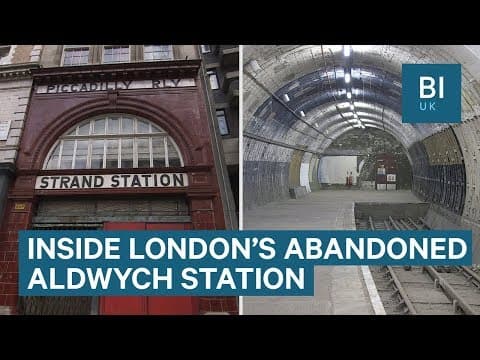 Inside Aldwych, London's abandoned Tube station