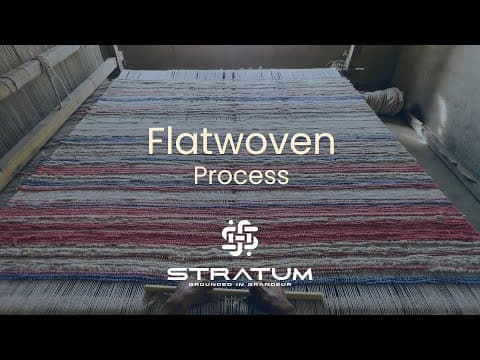 Flat Weave Carpet Weaving Process | How Handmade Kilim & Dhurrie Rugs Are Made | Stratum Rugs