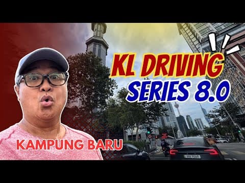 Kampung Baru Kuala Lumpur Saturday Morning Drive 🇲🇾 | Traditional Village Meets Modern Skyline[4k]