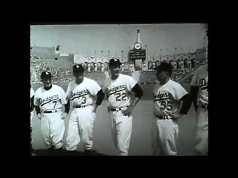 Inaugural 1958 games - Dodgers at the Coliseum