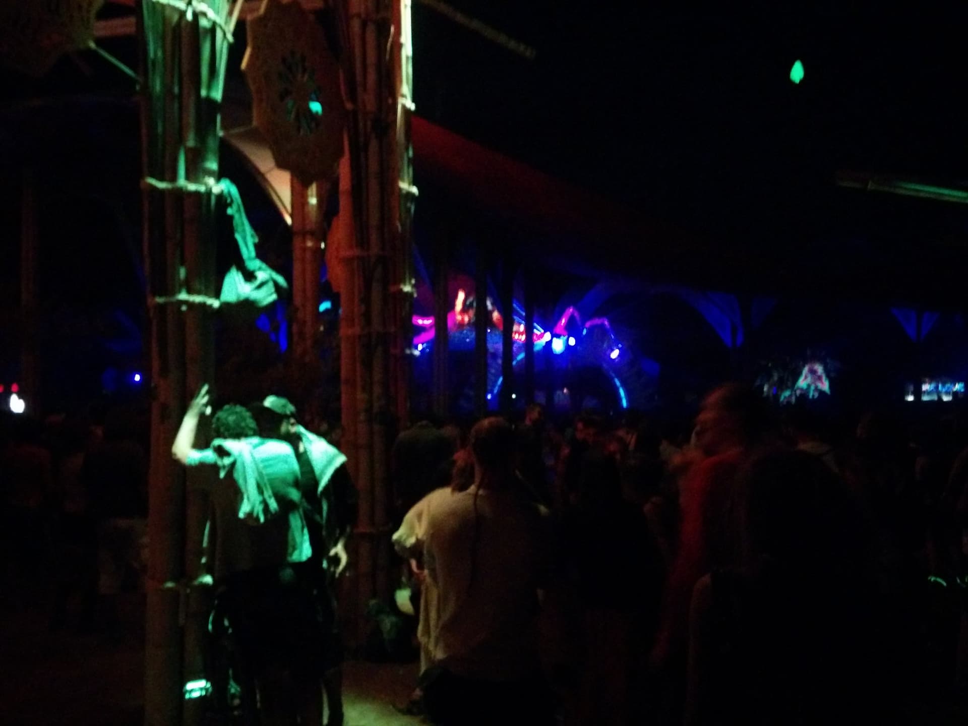 Crowd at the stage in blue light, Boom 2014