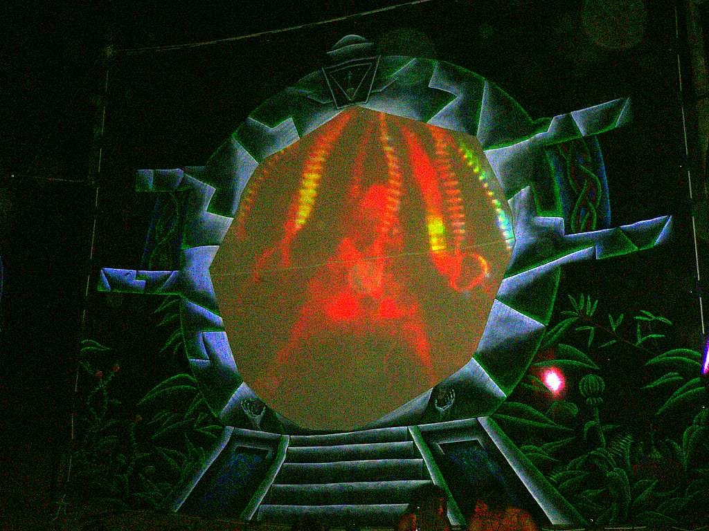 Retina Funk and Cortex VJ installation, second view, Boom 2006