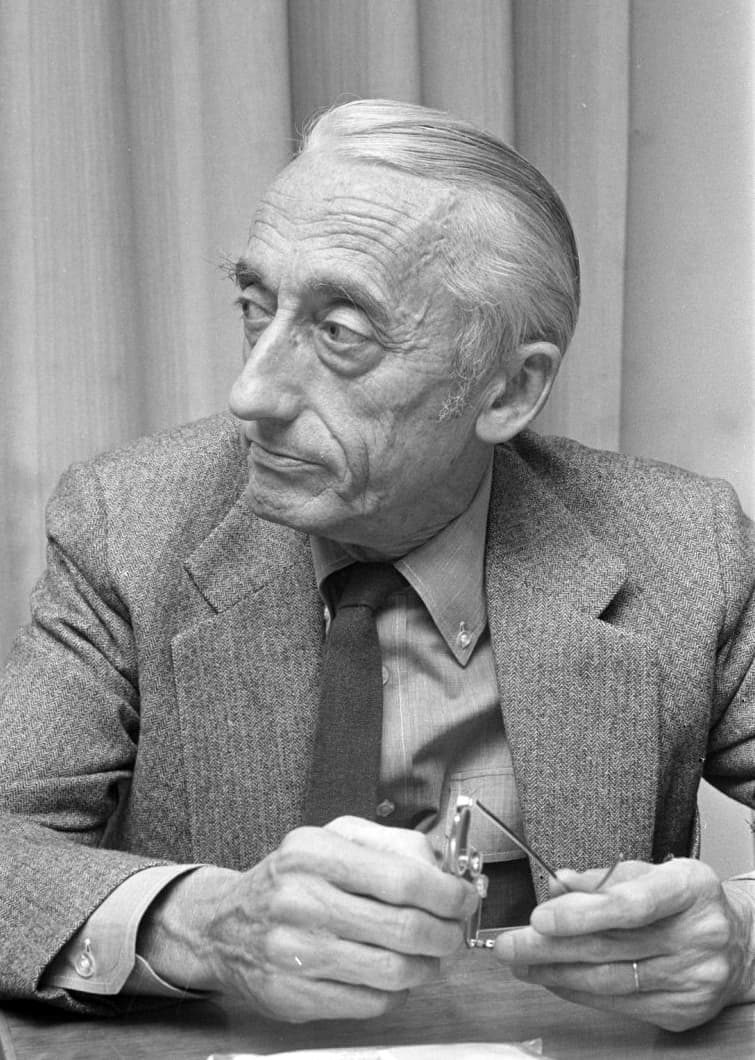 Jacques Cousteau in The Hague, 1972