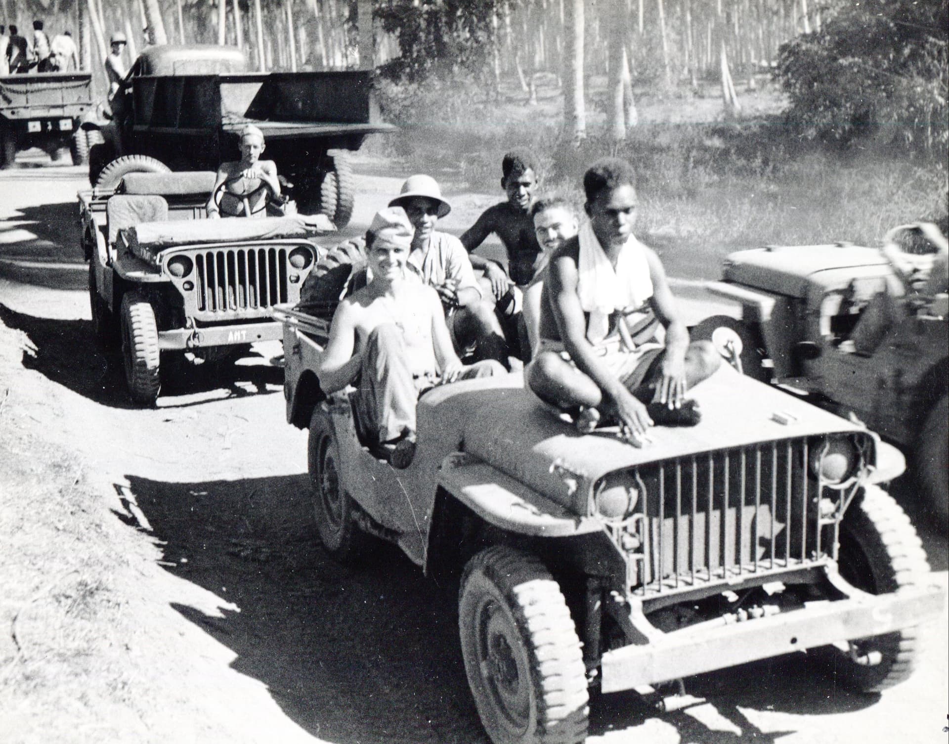 Marines on Guadalcanal Roads, circa 1942