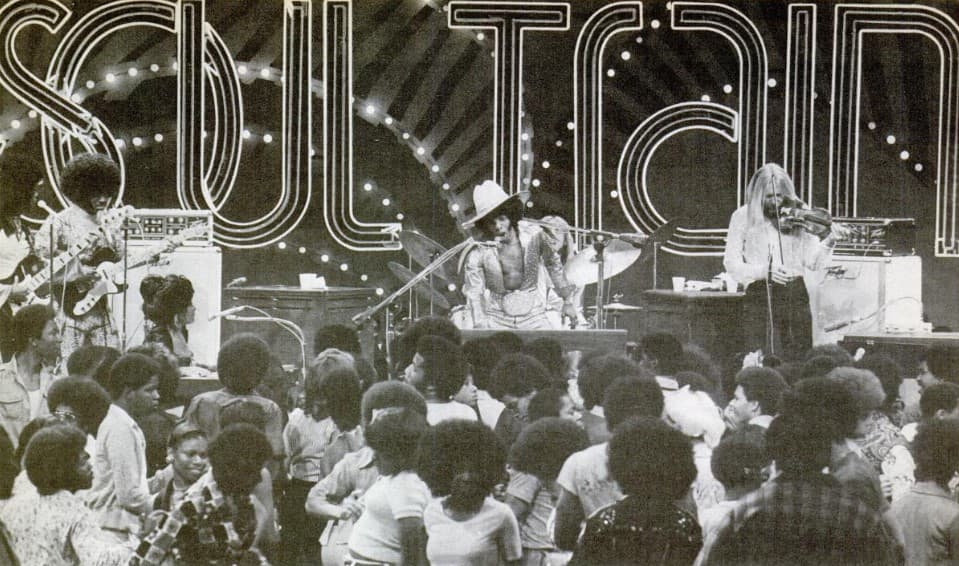 Sly and the Family Stone appearing on Soul Train, broadcast 28 September 1974
