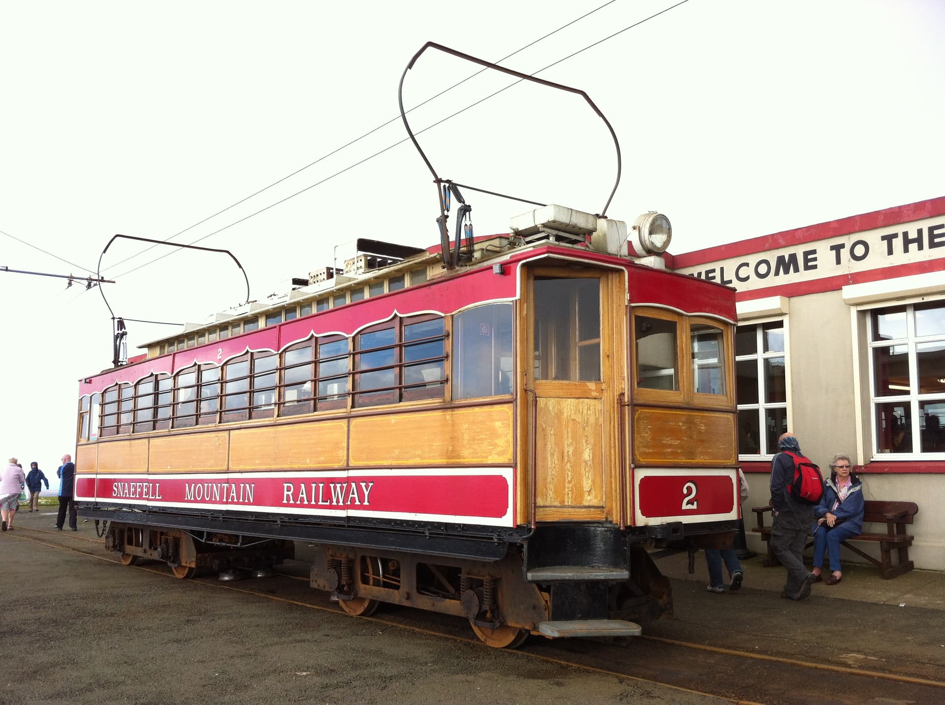 Snaefell tram 2 at the summit
