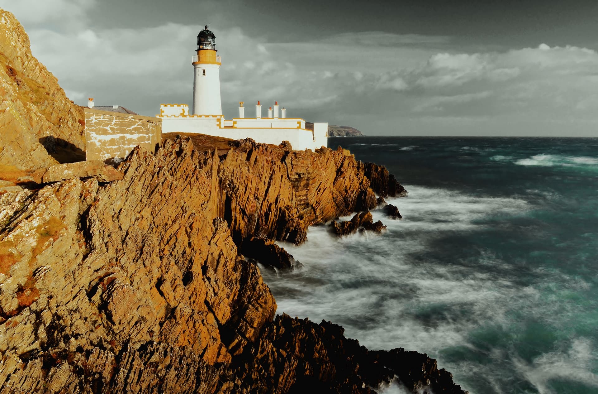 Misty Lighthouse