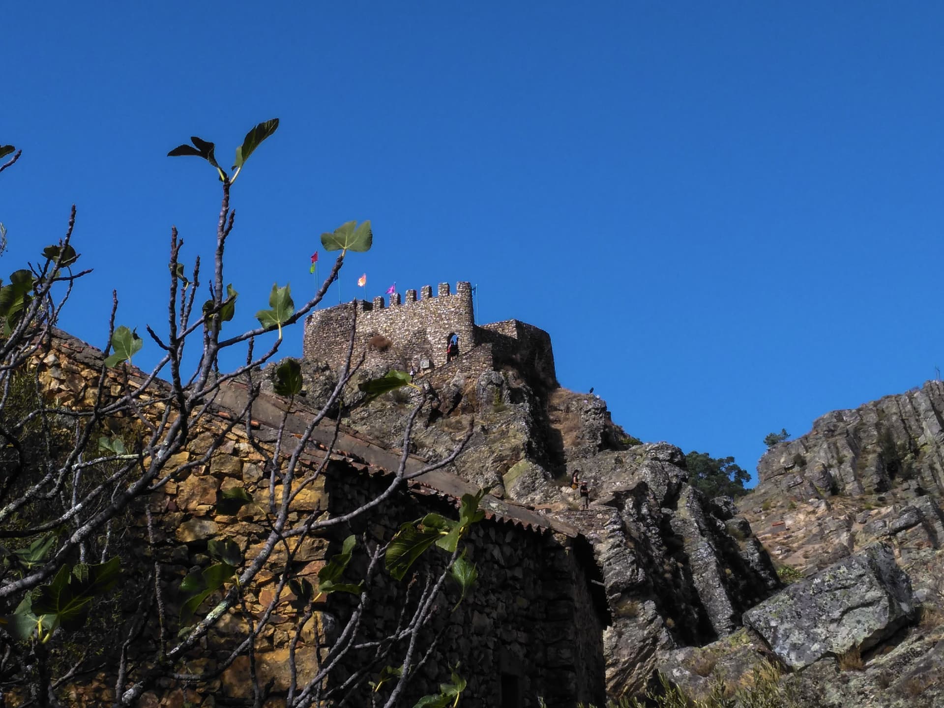 Walls of Penha Garcia castle