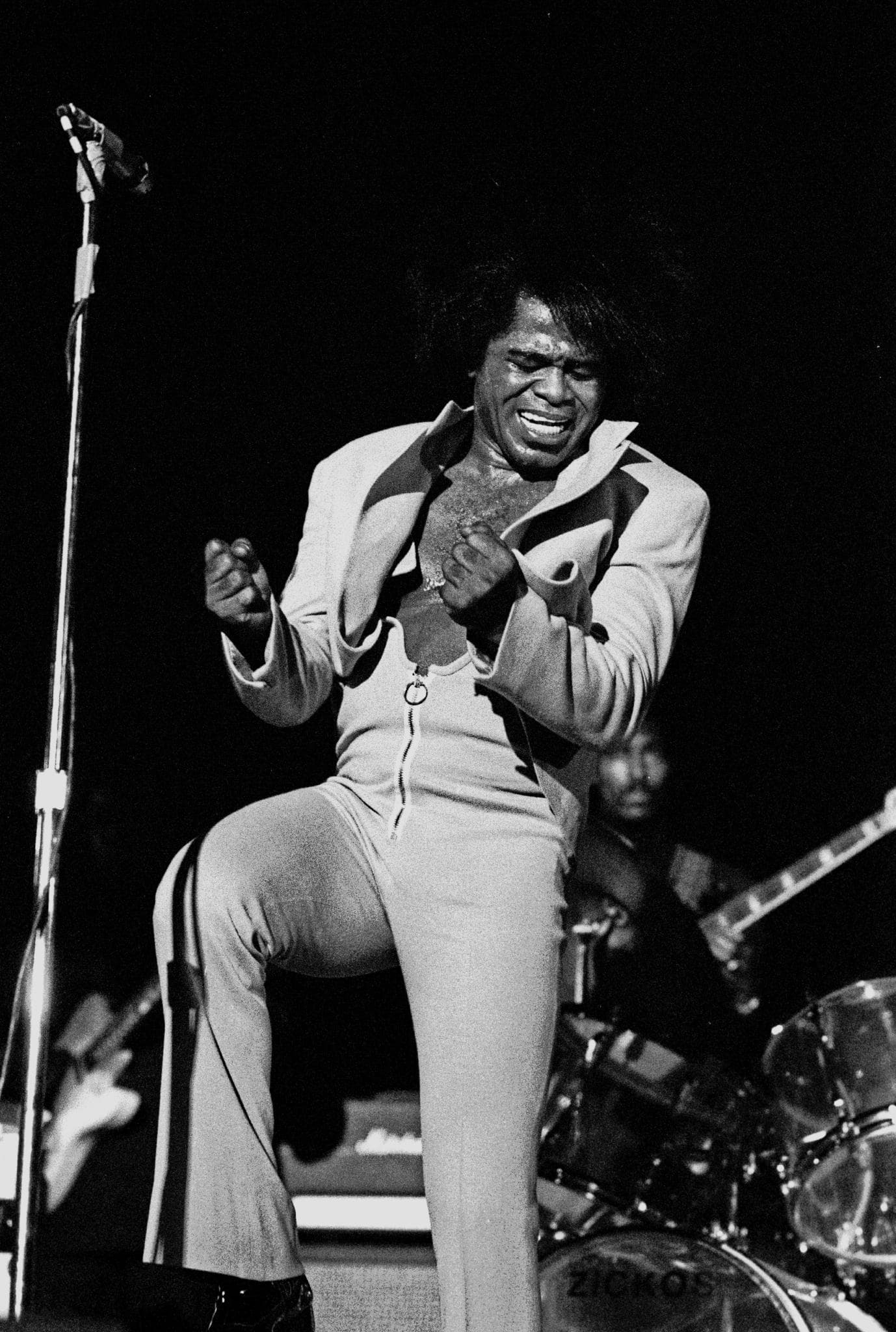 James Brown performing live in Hamburg in 1973