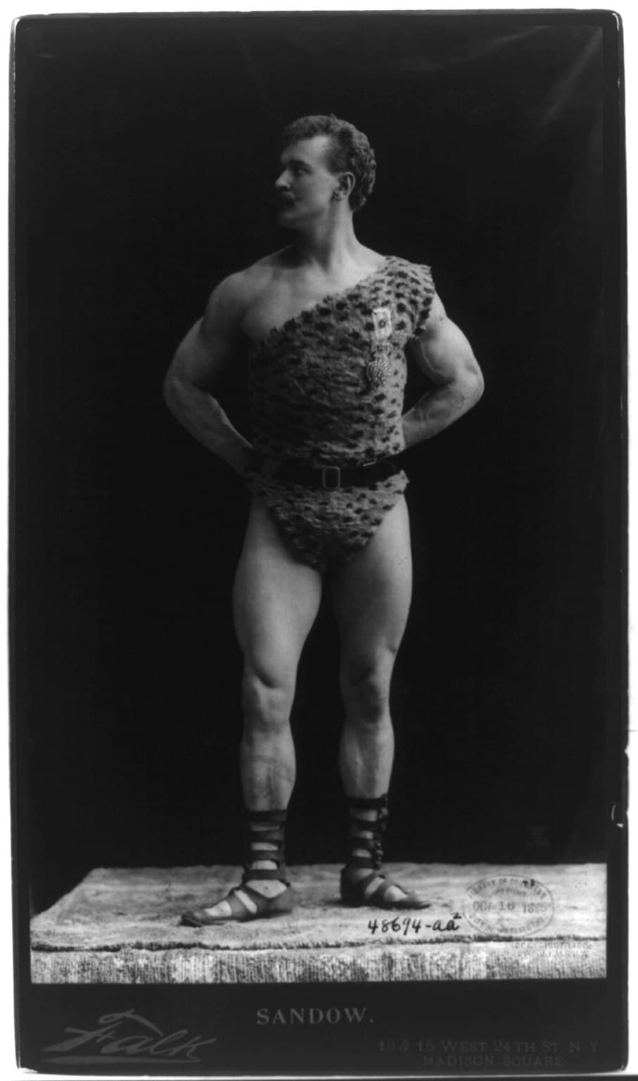 Sandow photographed by Benjamin Falk