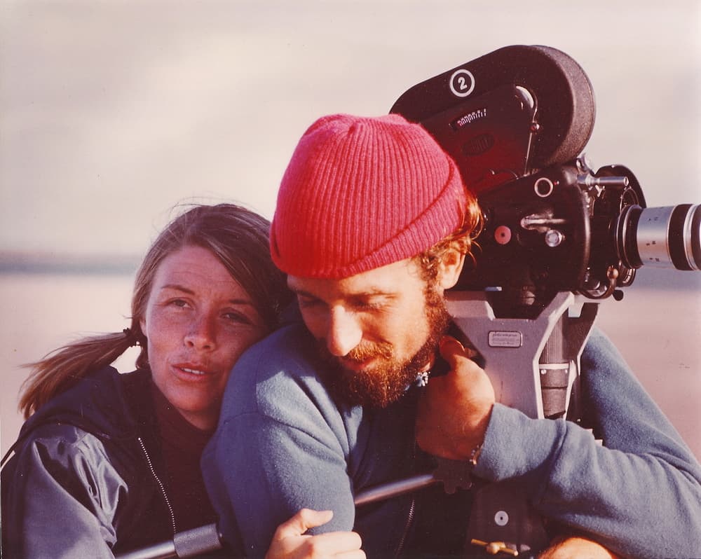 Jan and Philippe Cousteau on expedition, 1972
