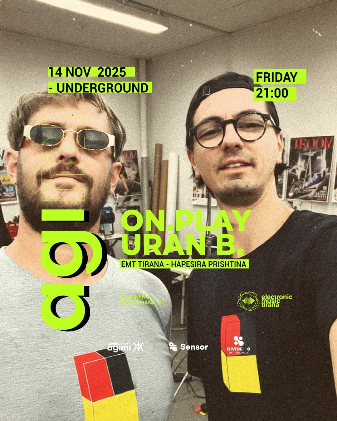 ON.PLAY & URAN B. - Electronic Vibes of Tirana - 📍Underground Agimi, Tirana