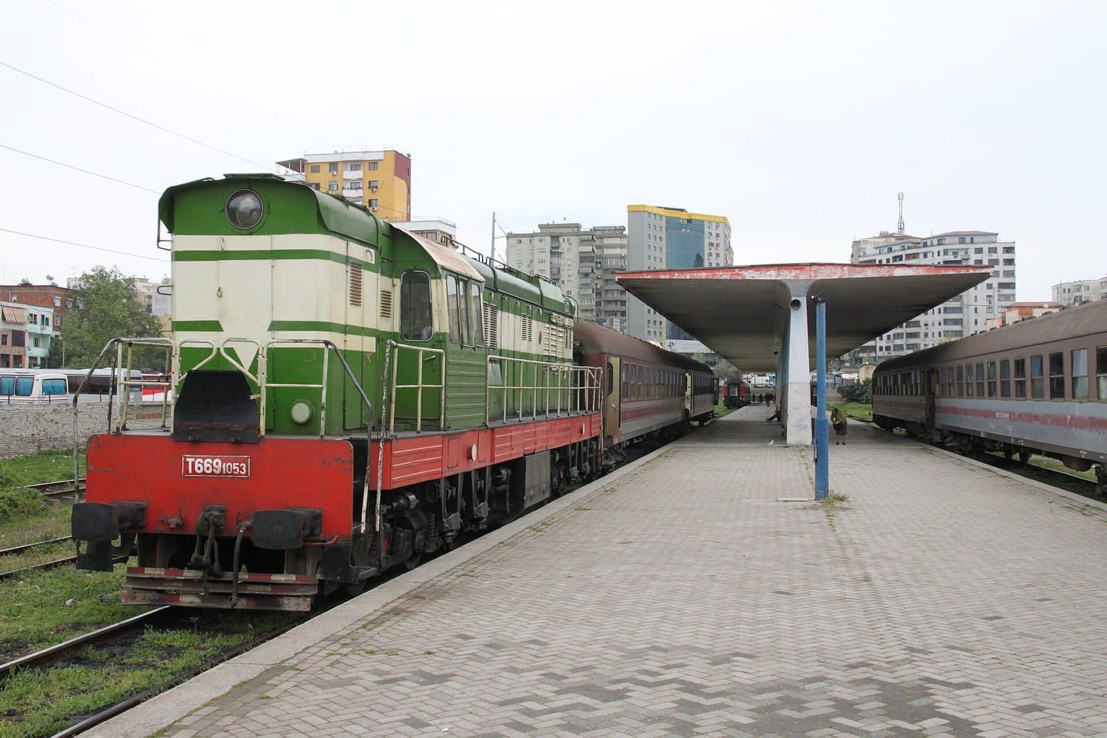 Albanian railways locomotive at Tirana