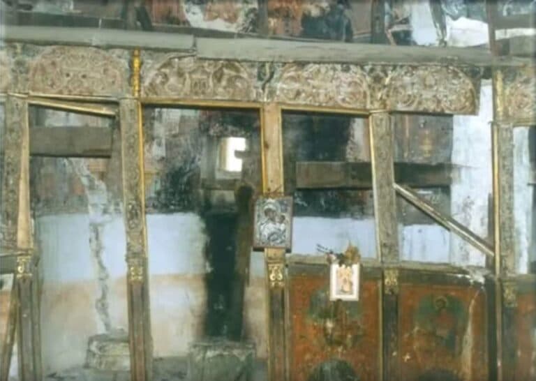 A destroyed church, 1967 campaign (third view)